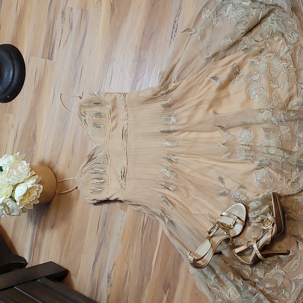 Gold dress